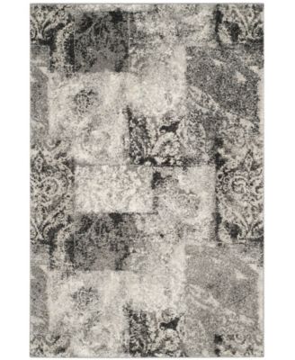 Retro RET2137 Cream and Gray 8' x 10' Area Rug