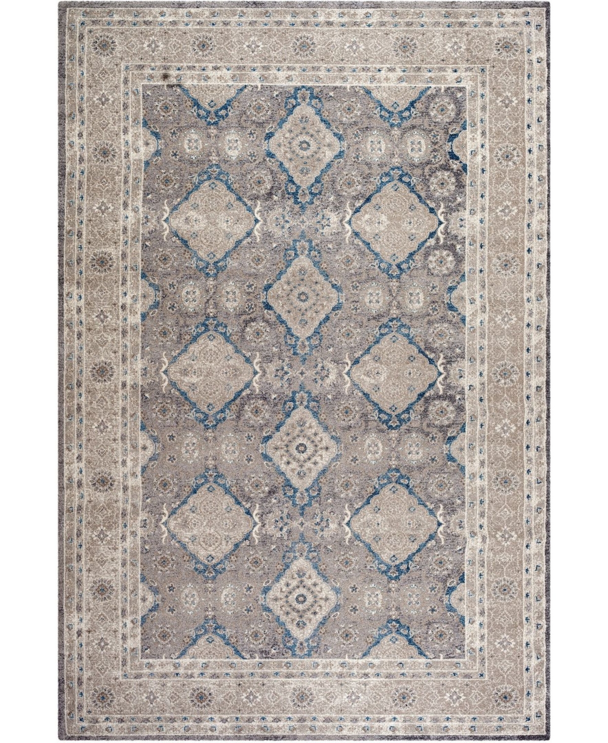 Safavieh Sofia Light Gray and Beige 6'7in x 9'2in Area Rug - Light Grey