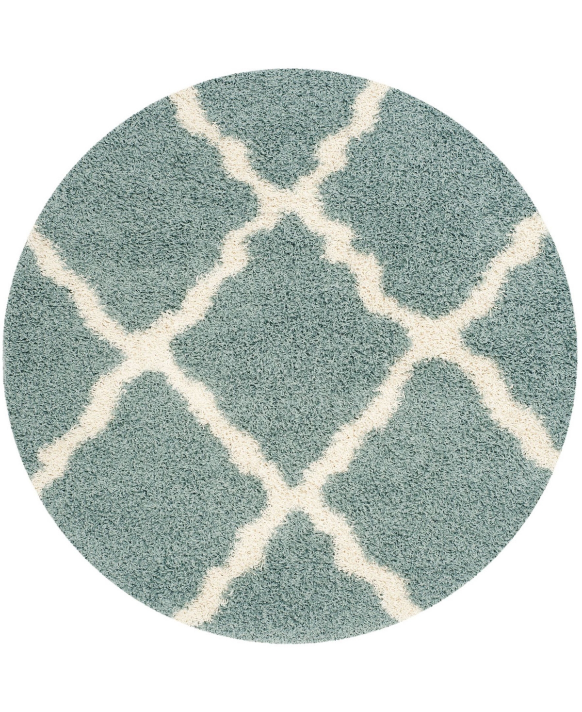 Safavieh Dallas 8' x 8' Round Area Rug - Seafoam/Ivory