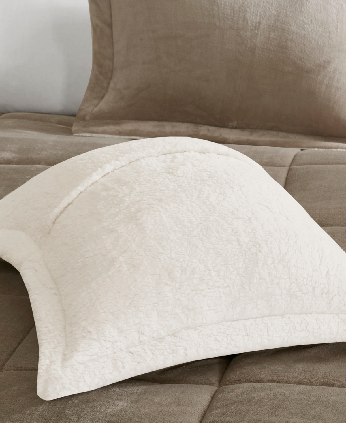 Macy's Woolrich Alton 4-pc. King Comforter Set In Taupe,ivory