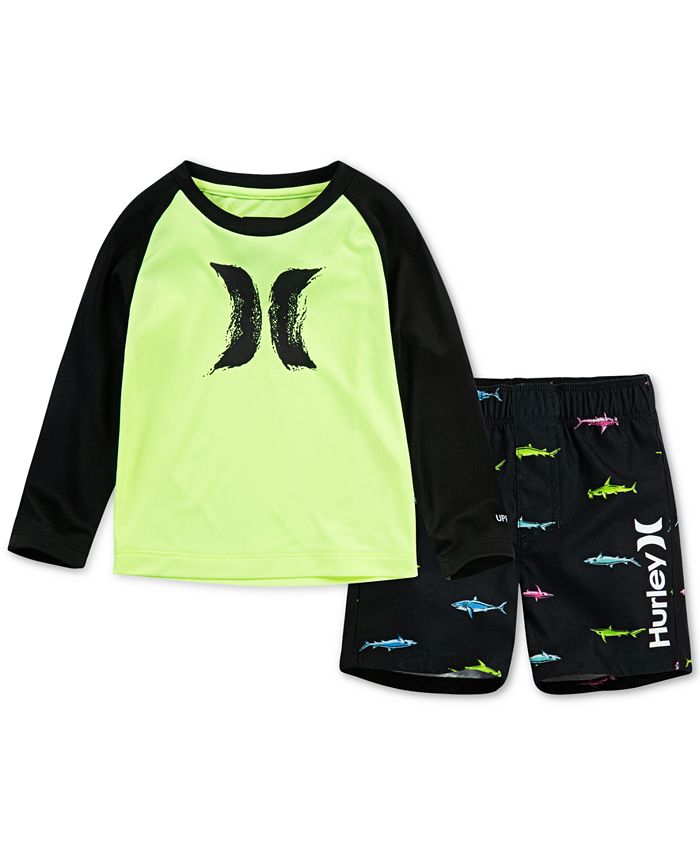 Hurley Baby Boys 2Pc. DriFIT Swim Set Macy's