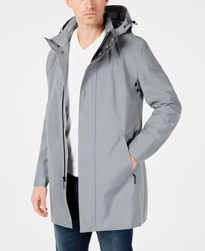 Calvin Klein Men's Slim-Fit Reflective Raincoat & Reviews - Coats & Jackets  - Men - Macy's
