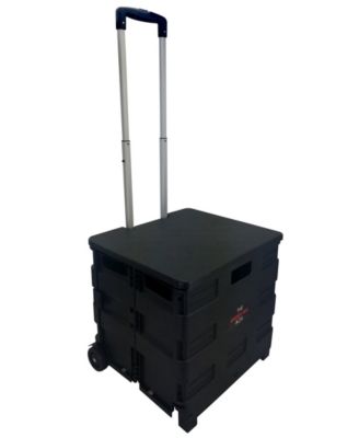 Home Heavy Duty Carry All Easy Folding Cart with Lid