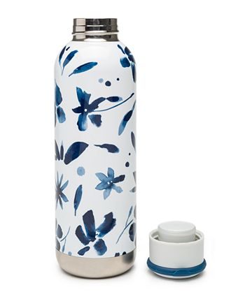 Goodful 24 Oz. Double Wall Vacuum Sealed, Insulated Water Bottle with Two