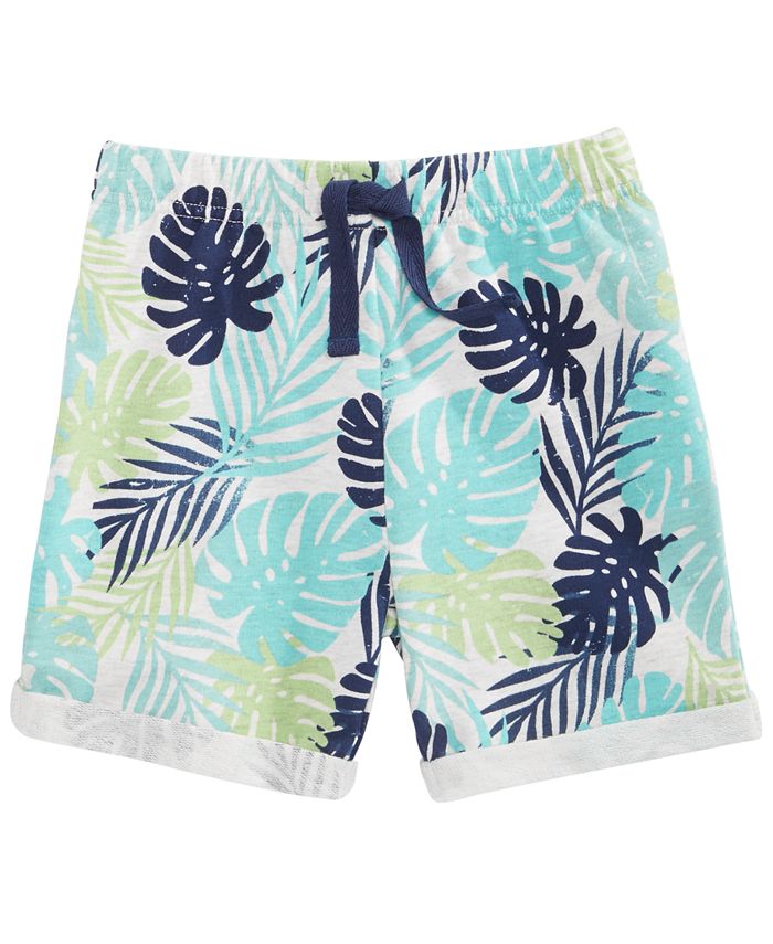 First Impressions Toddler Boys Tropical-Print Shorts, Created for Macy ...