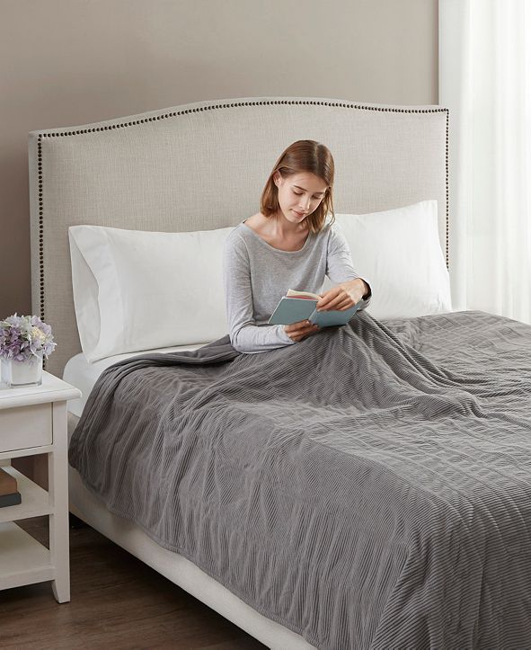 Beautyrest Knit Micro-Fleece Full Electric Blanket & Reviews - Blankets & Throws - Bed & Bath ...