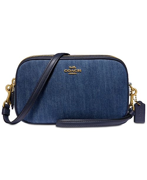 COACH Sadie Denim Crossbody & Reviews Handbags & Accessories Macy's