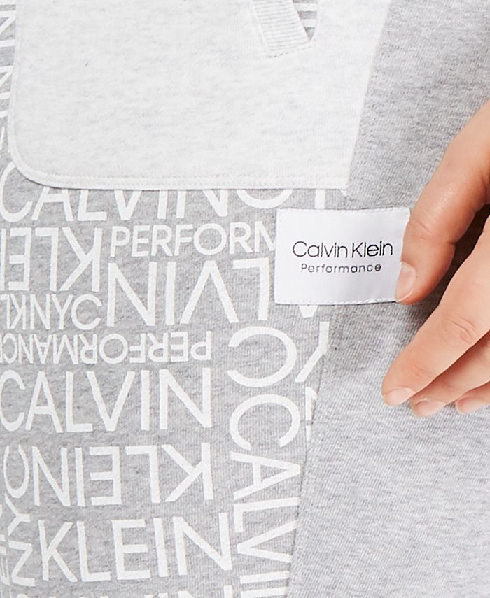 Calvin Klein Plus Size Colorblocked Logo Joggers - Macy's