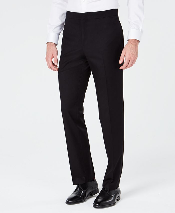 Ryan Seacrest Distinction Men's Slim-Fit Stretch Black Tuxedo Suit ...