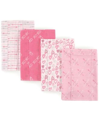 Luvable Friends Girls Cozy Cotton Flannel Shoulder Guards - Love 16$