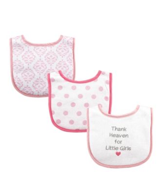 Luvable Friends Girls 3Pk Bibs - Thank Heaven Girls 16$