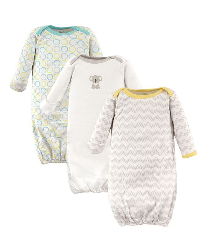 Luvable Friends Baby Baby Unisex Cotton Gowns, Koala, 0-6 Months - Macy's