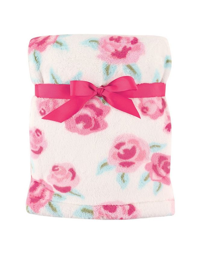 Hudson Baby Girl Super Plush Blanket, One Size Macy's