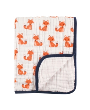 Hudson Baby Four Layer Muslin Tranquility Blanket One Size