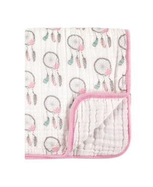 Hudson Baby Four Layer Muslin Tranquility Blanket One Size