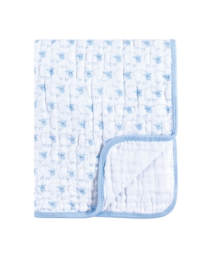 Hudson Baby Four Layer Muslin Tranquility Blanket One Size
