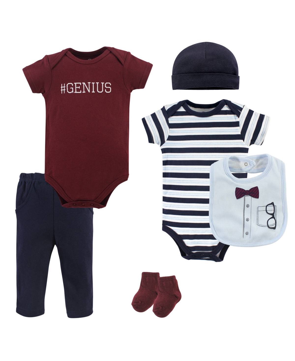 Little Treasure Baby Boys Treasure Baby Layette 6-Piece Set, Baseball