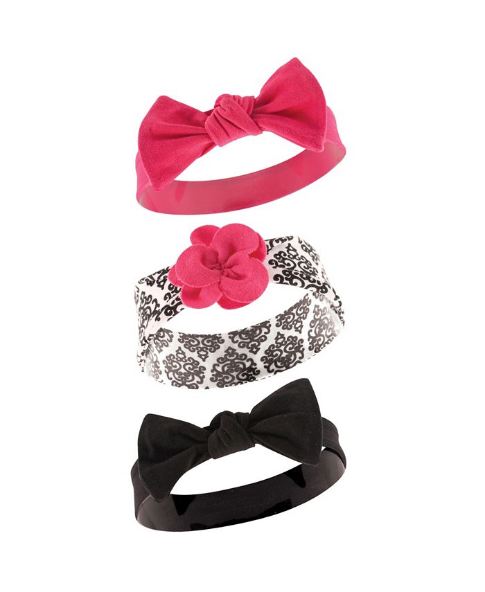 Baby Vision Yoga Sprout Headbands, 3-Pack, Black Damask - Macy's