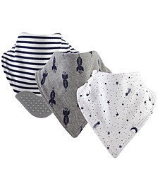 Bandana Bibs with Teether, 3-Pack, One Size