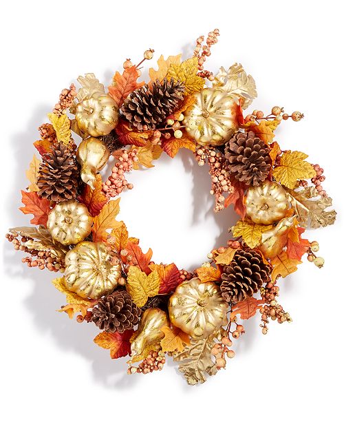Martha Stewart Collection Closeout Harvest Gilded Pumpkin