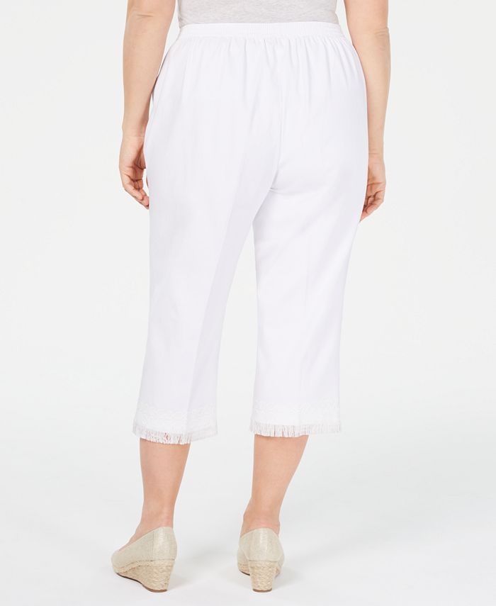 Alfred Dunner Plus Size Smooth Sailing Capri Pants - Macy's