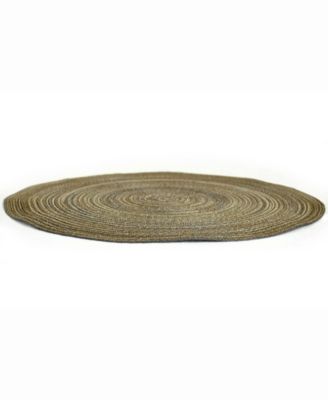 Variegated Round Polypropylene Woven Placemat, Set of 6