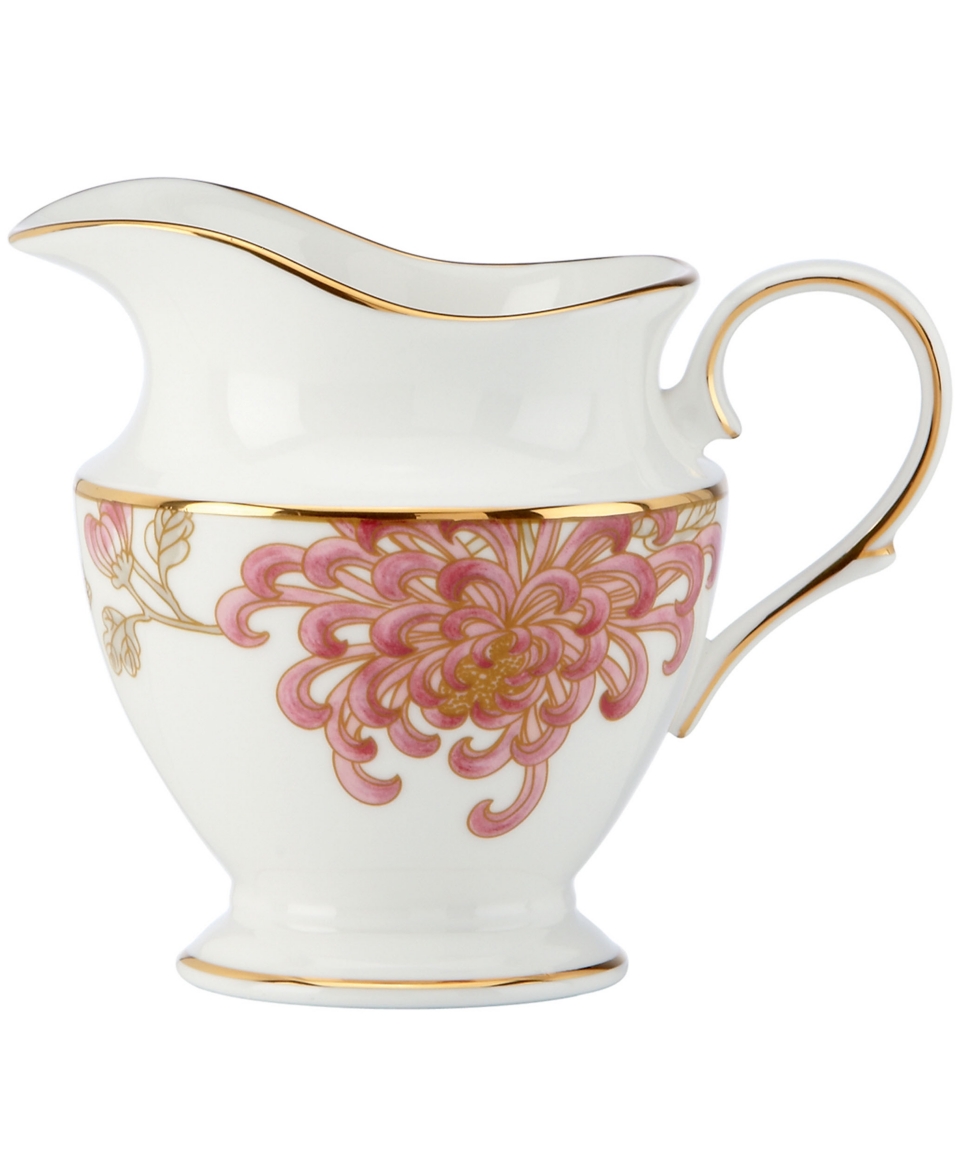 Marchesa by Lenox Dinnerware, Painted Camellia Creamer   Fine China