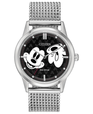 image of Disney by Citizen Eco-Drive Unisex Mickey Mouse Bracelet Watch 40mm