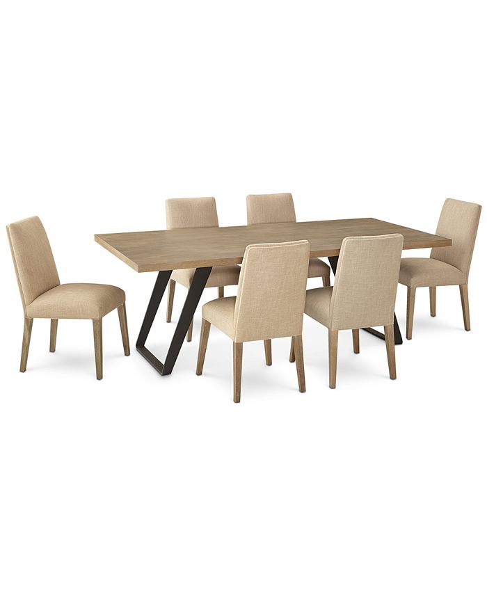 Furniture Closeout! Clarita Dining Furniture, 7Pc. Set (Table & 6 Side