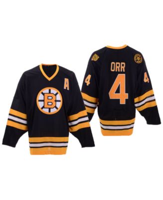 Men's Boston Bruins Bobby Orr CCM Black Heroes of Hockey Authentic  Throwback Jersey