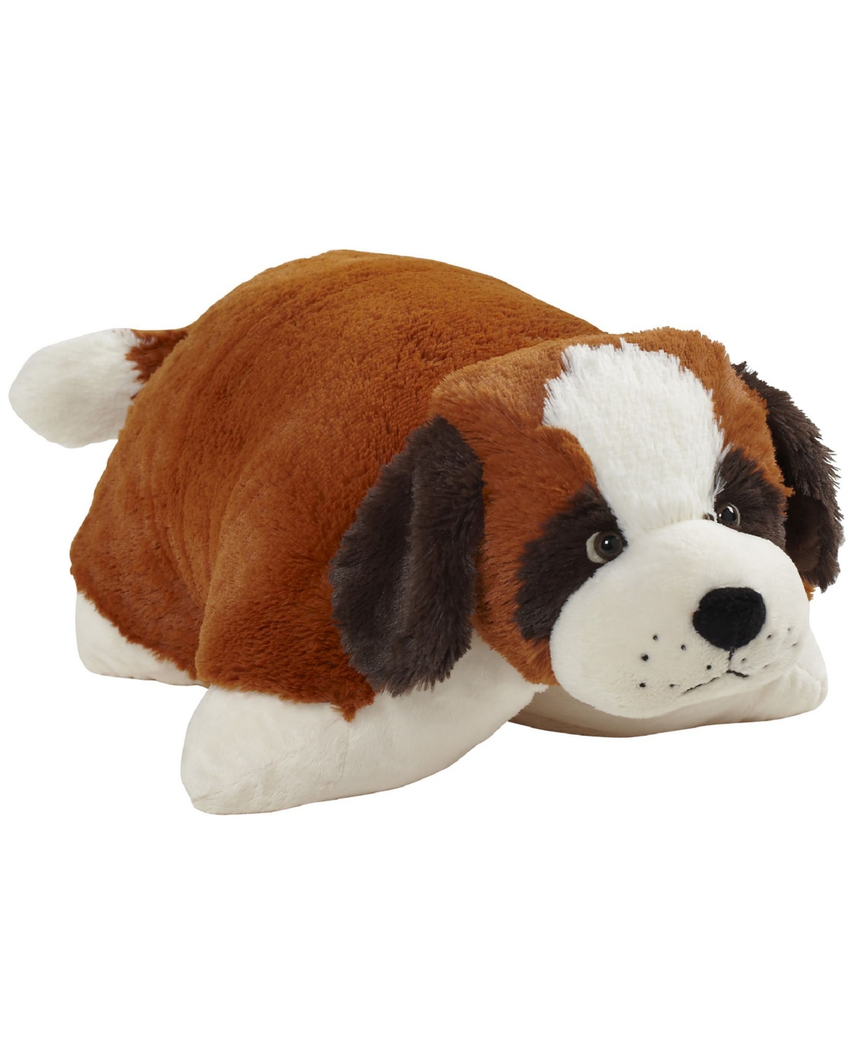 Pillow Pets Kids' Signature St. Bernard Stuffed Animal Plush Toy In Open Brown