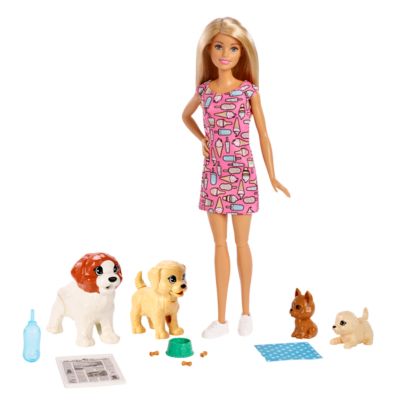 barbie doll with pets