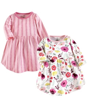 Touched by Nature Baby Girl Organic Cotton Dress Long Sleeve 2-Pack