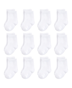 Touched by Nature Baby Girls and Baby Boys Organic Cotton Socks 12-Pack