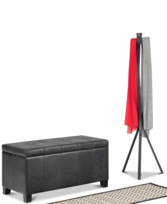 Dover Contemporary Rectangle Storage Ottoman Bench