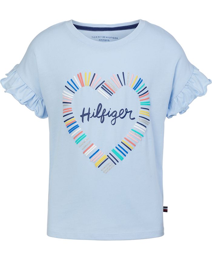 Tommy Hilfiger Baby Girls Ruffle Sleeve Cotton T-Shirt - Macy's