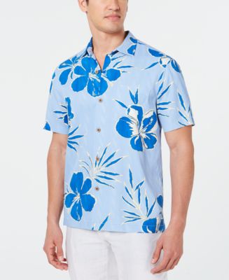 Tommy Bahama Men's Kona Hibiscus Silk Shirt - Macy's