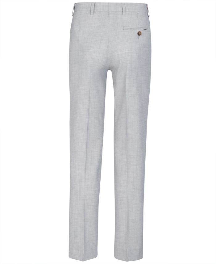 Lauren Ralph Lauren Big Boys Stretch Light Gray Suit Pants - Macy's