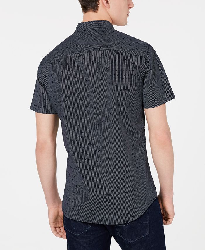 A|X Armani Exchange Men's Dotted Shirt - Macy's