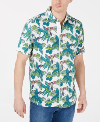 Tommy Bahama Men's Parrot Hawaiian 