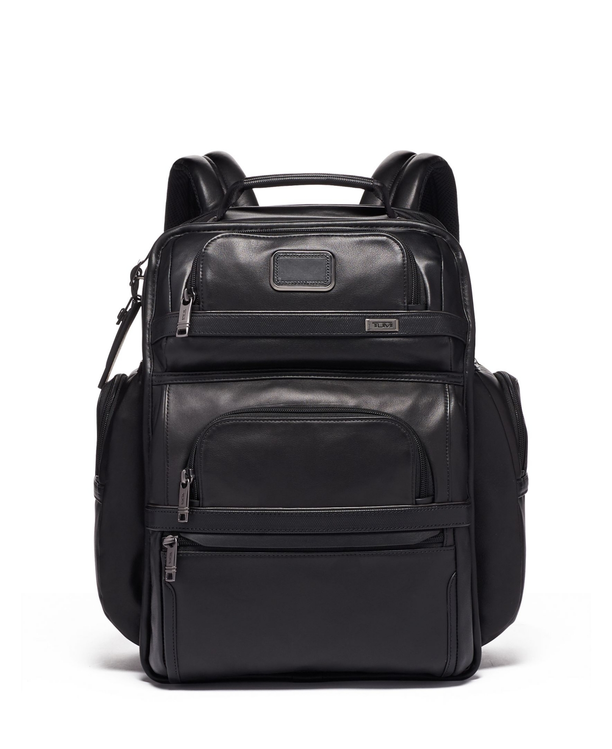 Tumi Alpha 3 Collection Leather Laptop Brief Pack in Black at Nordstrom