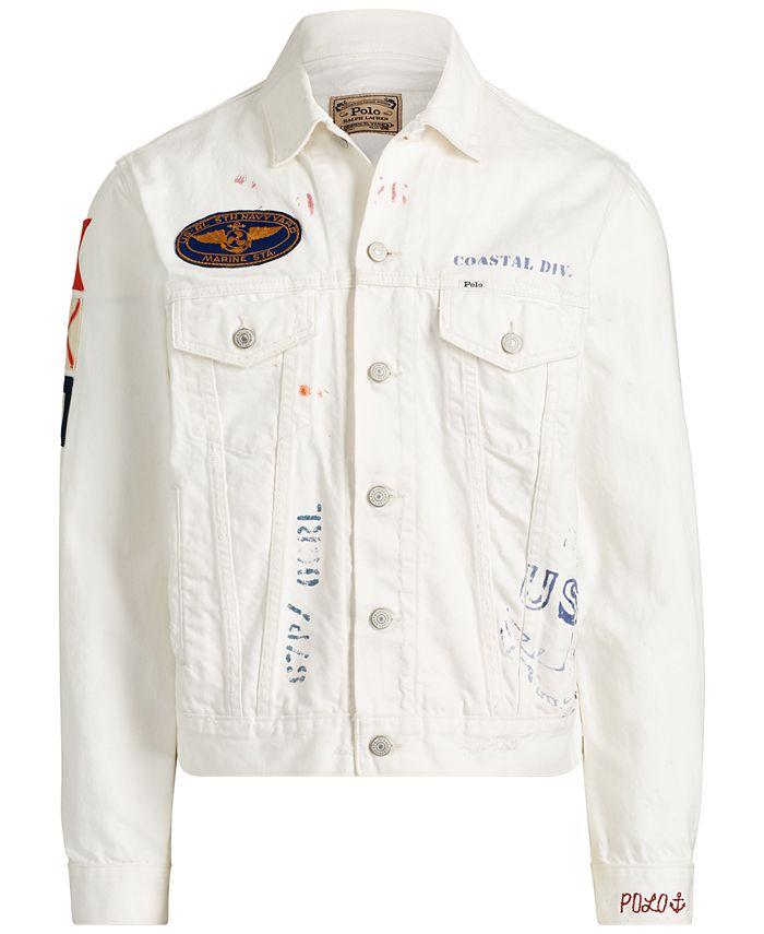 Polo Ralph Lauren Men's Naval Denim Trucker Jacket & Reviews - Coats ...