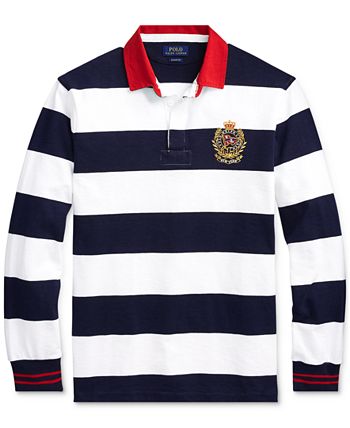 Polo Ralph Lauren Men's Classic-Fit Striped Rugby Shirt & Reviews ...