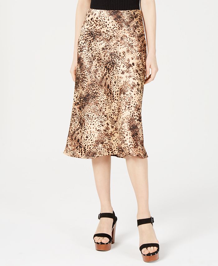 Cotton Candy Leopard-Print Midi Skirt - Macy's