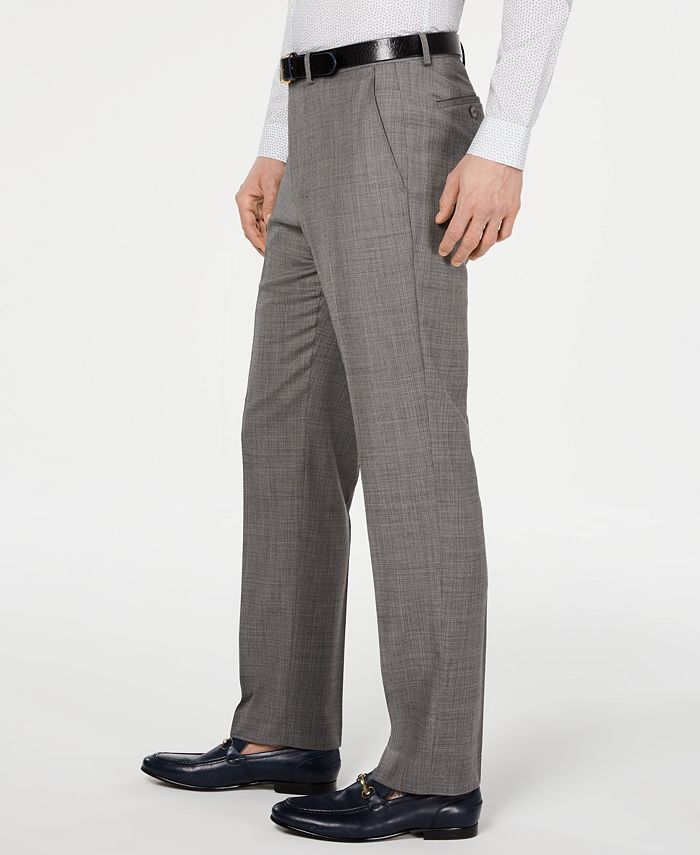 Michael Kors Men's ClassicFit Airsoft Stretch Blue/Gray MiniGrid Suit