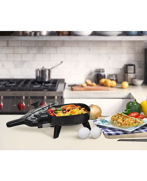 Elite by MaxiMatic Elite Cuisine 7" Electric Skillet with Glass Lid