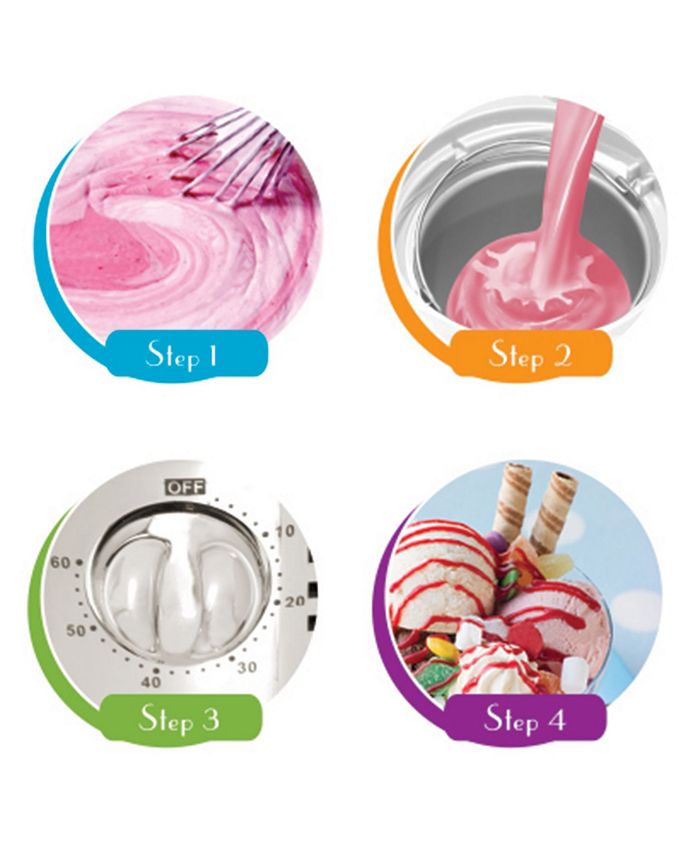 Elite by MaxiMatic Mr. Freeze 1.5 Quart Ice Cream Maker with