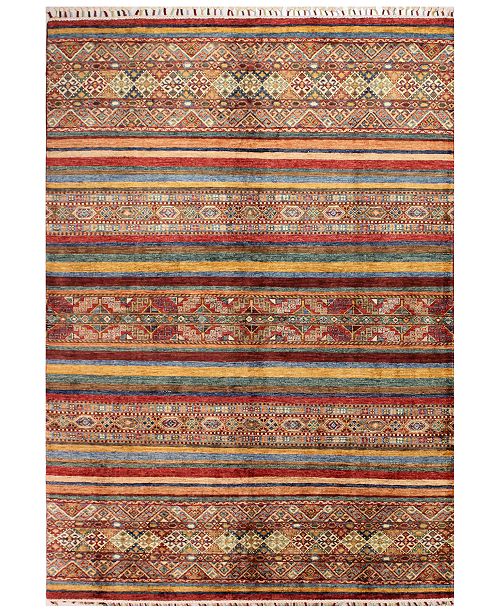 Bb Rugs Mansehra 628910 Multicolor 5 8 X 8 4 Area Rug Reviews Rugs Macy S