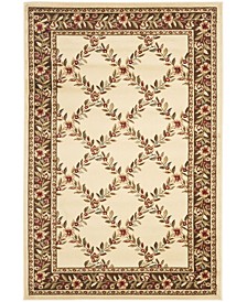 Lyndhurst Ivory and Brown 6'7" x 9'6" Area Rug