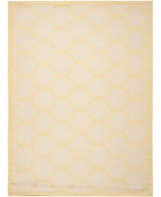 Courtyard CY6009 Beige and Yellow 8' x 11' Sisal Weave Outdoor Area Rug